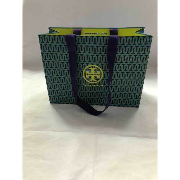 Tory Burch Reusable Paper Shopping Bag Gift Rope Handle 9" X 12" X 4.9" - Picture 8 of 12